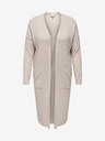 ONLY CARMAKOMA Beige Lange Damen Strickjacke ONLY CARMAKOMA Neu Tessa