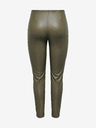 Jacqueline de Yong Khaki Damen-Kunstleder-Leggings JDY Soya