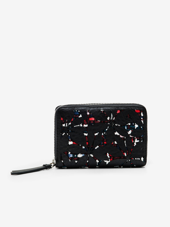 Desigual Schwarz Desigual Onyx Marisa Gemustertes Portemonnaie