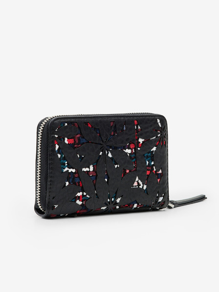 Desigual Schwarz Desigual Onyx Marisa Gemustertes Portemonnaie