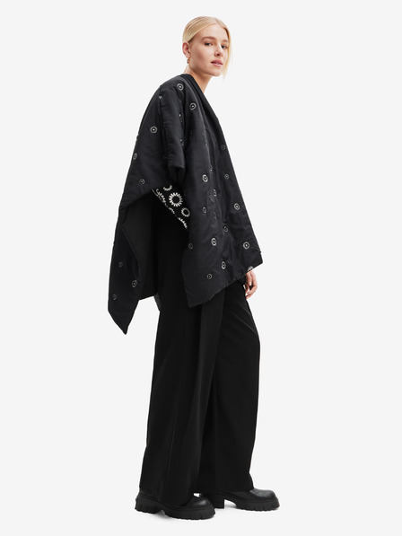 Desigual Schwarzer Desigual Damen Mini Atre Elbrus Winter Poncho