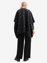 Desigual Schwarzer Desigual Damen Mini Atre Elbrus Winter Poncho