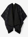 Desigual Schwarzer Desigual Damen Mini Atre Elbrus Winter Poncho