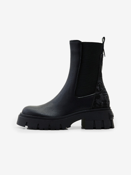 Desigual Schwarze Desigual Base Chelsea-Stiefel für Damen