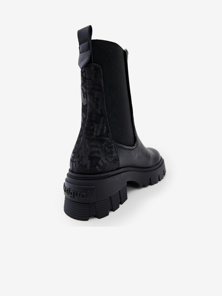 Desigual Schwarze Desigual Base Chelsea-Stiefel für Damen