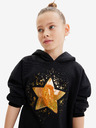 Desigual Schwarzer Mädchen-Kapuzenpullover Desigual Imorge