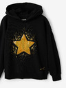 Desigual Schwarzer Mädchen-Kapuzenpullover Desigual Imorge