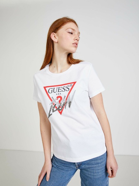 Guess Weißes Guess T-Shirt für Frauen