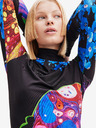 Desigual Blau-schwarz gemustertes Maxikleid für Damen Desigual Arles - Lacroix