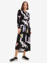 Desigual Schwarzes gemustertes Damen Hemdblusenkleid Desigual Percy