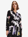 Desigual Schwarzes gemustertes Damen Hemdblusenkleid Desigual Percy