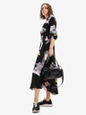Desigual Schwarzes gemustertes Damen Hemdblusenkleid Desigual Percy