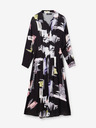 Desigual Schwarzes gemustertes Damen Hemdblusenkleid Desigual Percy