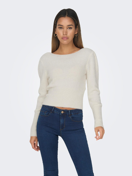 ONLY Cremefarbener ONLY Ella Pullover für Damen