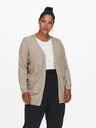 ONLY CARMAKOMA Beigefarbene Strickjacke ONLY CARMAKOMA Esly
