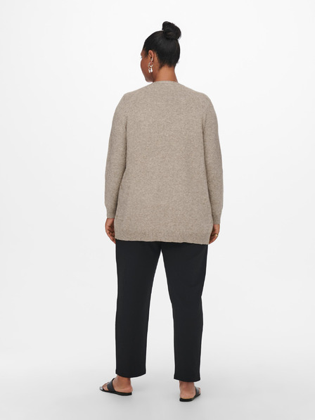 ONLY CARMAKOMA Beigefarbene Strickjacke ONLY CARMAKOMA Esly