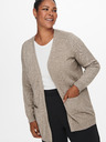 ONLY CARMAKOMA Beigefarbene Strickjacke ONLY CARMAKOMA Esly