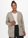 ONLY CARMAKOMA Beigefarbene Strickjacke ONLY CARMAKOMA Esly