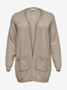 ONLY CARMAKOMA Beigefarbene Strickjacke ONLY CARMAKOMA Esly