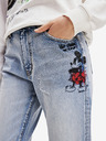 Desigual Hellblaue Desigual Damenjeans mit gerader Passform Mickey Rock