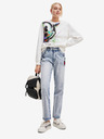 Desigual Hellblaue Desigual Damenjeans mit gerader Passform Mickey Rock