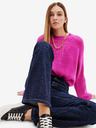 Desigual Dunkelblaue Damenjeans mit ausgestellter Passform Desigual Rem
