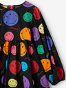 Desigual Desigual Alexa schwarzes gemustertes Kleid für Mädchen