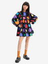 Desigual Desigual Alexa schwarzes gemustertes Kleid für Mädchen