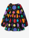 Desigual Desigual Alexa schwarzes gemustertes Kleid für Mädchen