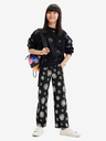 Desigual Schwarz gemusterte Mädchenhose Desigual Tessa