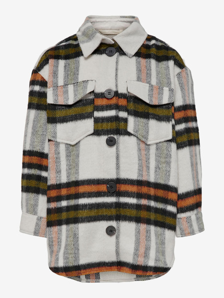 ONLY Orange-cremefarbene Hemdjacke NUR für Mädchen, Deena