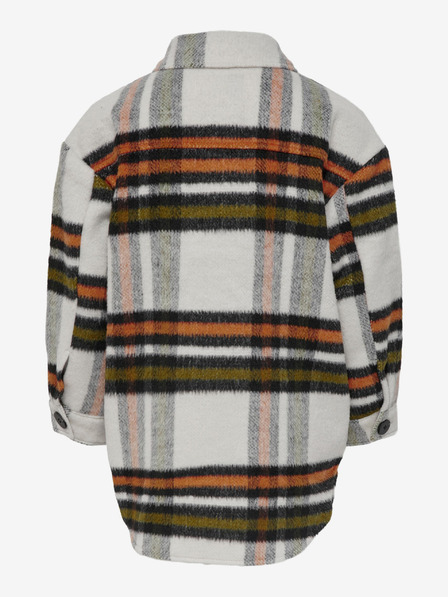 ONLY Orange-cremefarbene Hemdjacke NUR für Mädchen, Deena
