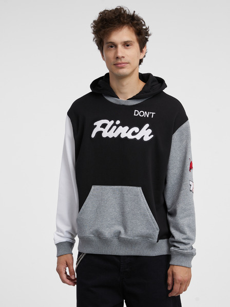 Puma Grauer und schwarzer Puma Hoodie für Herren