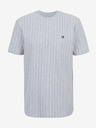 Tom Tailor Denim Hellgrau gestreiftes Herren-T-Shirt Tom Tailor Denim