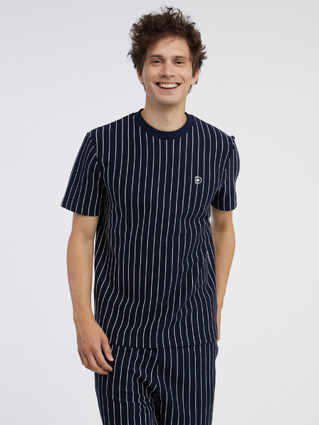 Tom Tailor Denim Dunkelblau gestreiftes Herren-T-Shirt Tom Tailor Denim