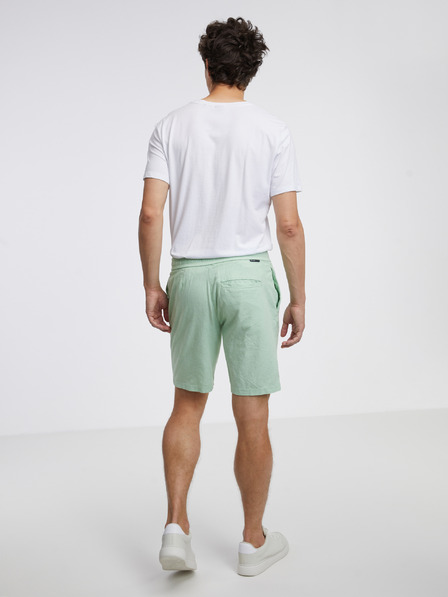 Tom Tailor Denim Hellgrün Herren Leinen Shorts Tom Tailor Denim