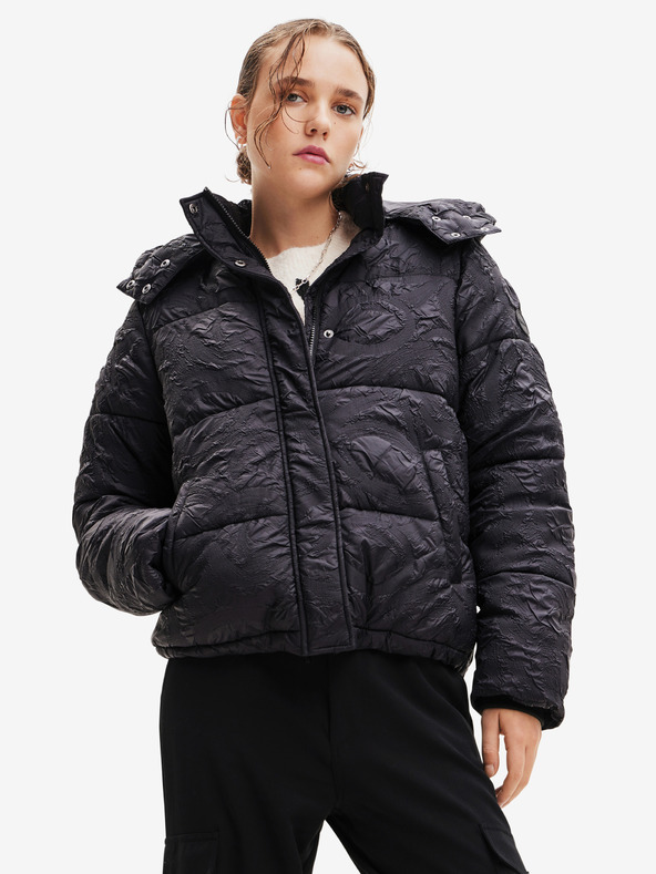 Desigual Schwarze Desigual Damen-Winter-Steppjacke Calgary