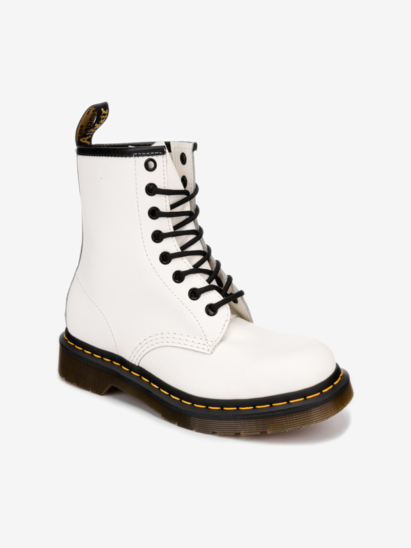 Dr. Martens Weiße Damen Lederstiefeletten Dr. Martens 1460