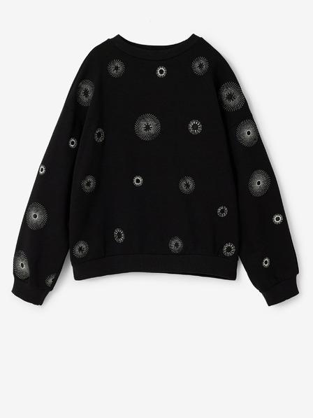 Desigual Schwarzes gemustertes Desigual Ivy Sweatshirt für Mädchen
