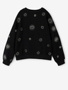 Desigual Schwarzes gemustertes Desigual Ivy Sweatshirt für Mädchen