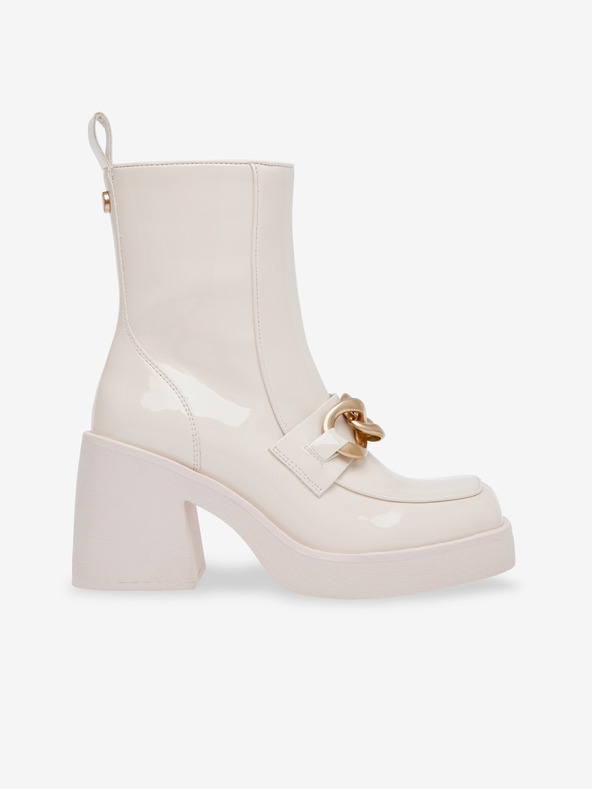 Steve Madden Cremefarbene Glitzer-Stiefeletten Steve Madden Blooms