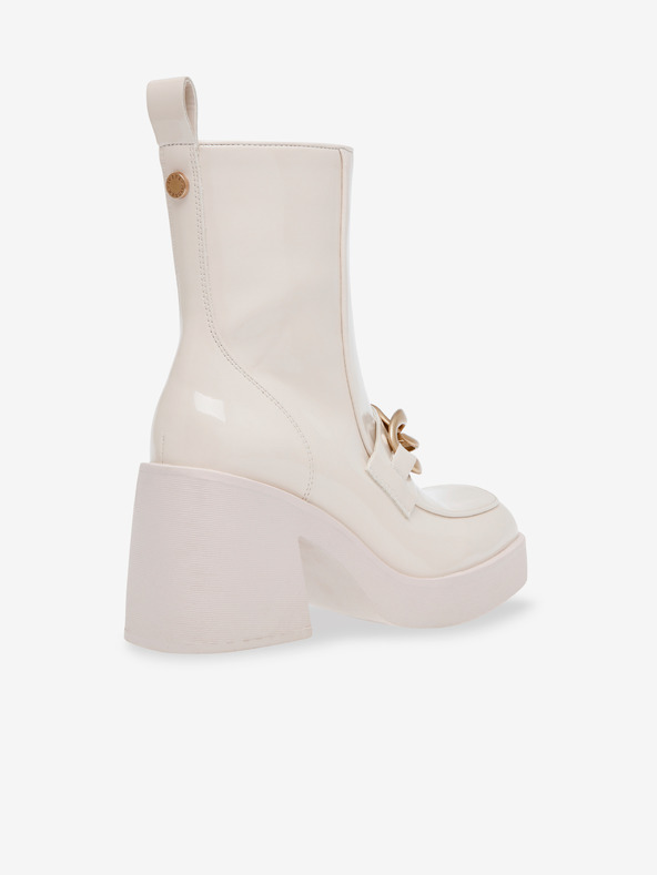 Steve Madden Cremefarbene Glitzer-Stiefeletten Steve Madden Blooms