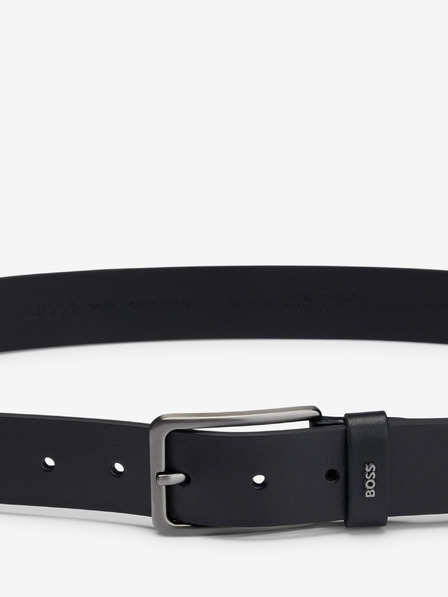 BOSS Schwarzer Herren Ledergürtel Hugo Boss Calis