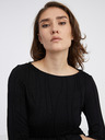 AWARE by VERO MODA Schwarzes gemustertes Damen-Shirt AWARE von VERO MODA Gudrun