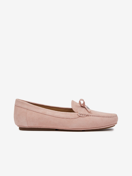 Michael Kors Hellrosa Michael Kors Juliette Wildleder-Slipper für Damen