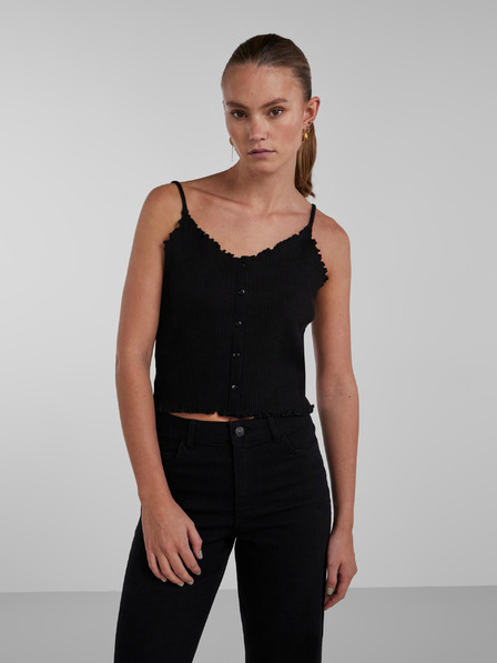 Pieces Schwarzes Damen-Top Pieces Nukisa