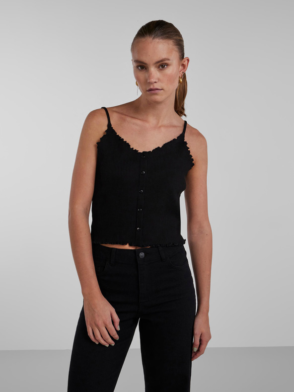 Pieces Schwarzes Damen-Top Pieces Nukisa