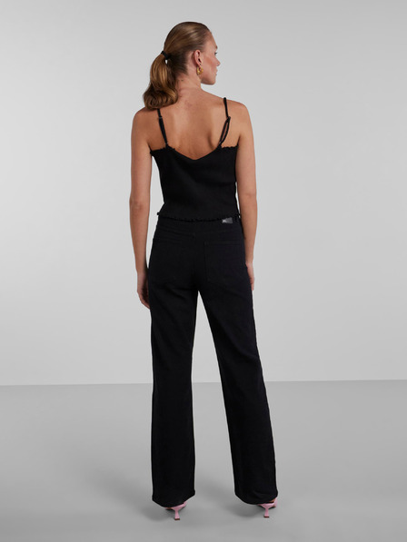 Pieces Schwarzes Damen-Top Pieces Nukisa