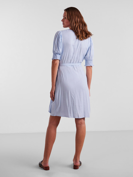 Pieces Hellblaues Damen Wickelkleid Pieces Tala