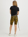 Versace Jeans Couture Versace Jeans Couture gelbe und schwarze gemusterte kurze Leggings für Damen